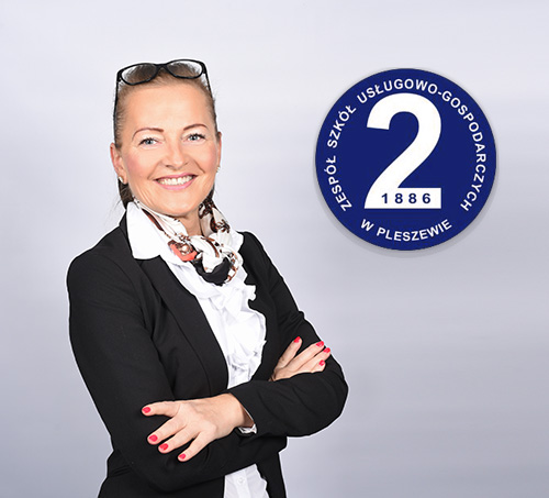 Iwona Kałużna - Dyrektor Zespołu Szkół Usługowo-Gospodarczych w Pleszewie