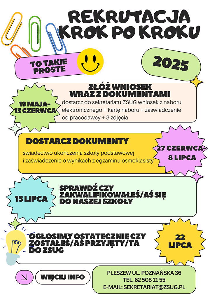 Rekrutacja krok po kroku na rok szkolny 2025 2026
